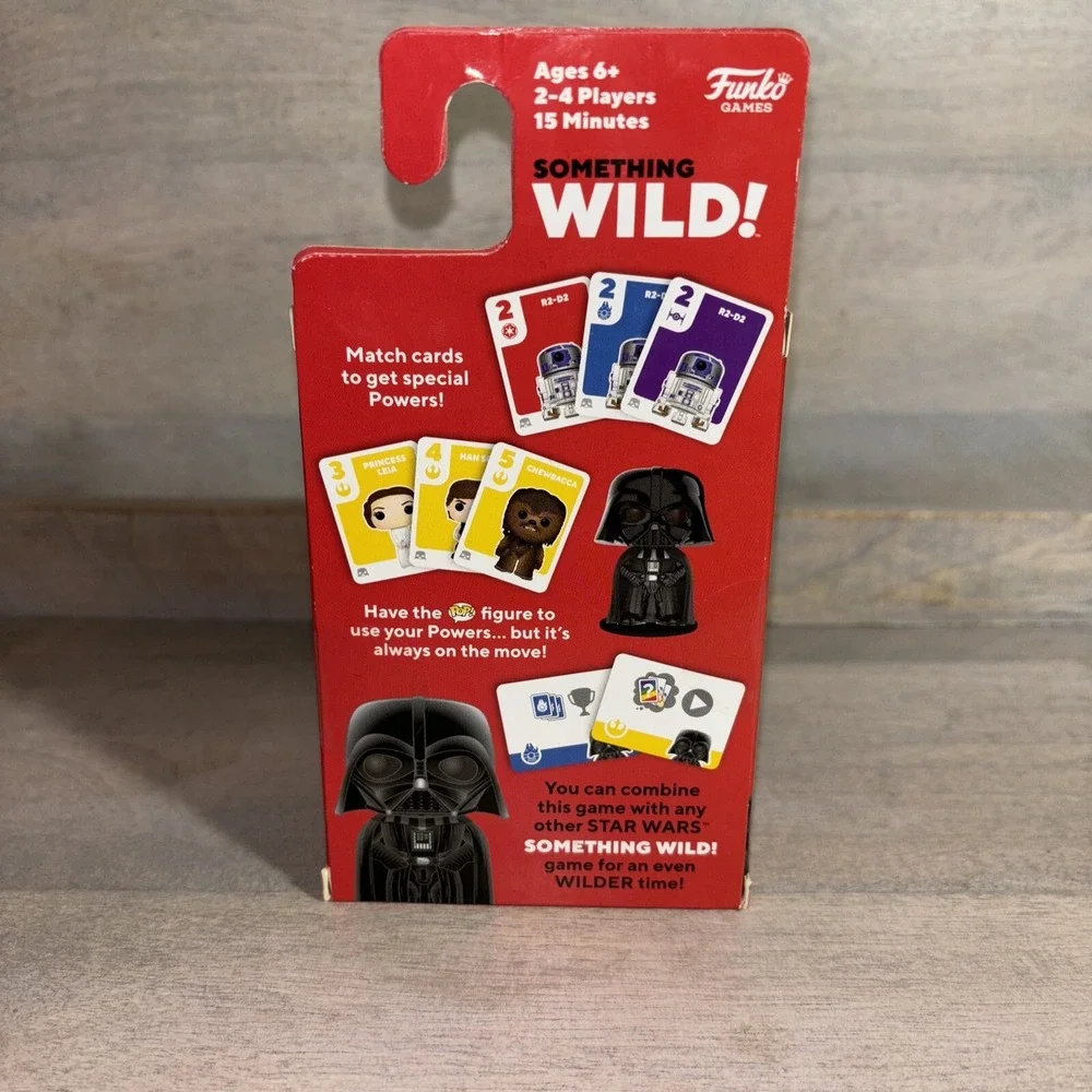 Funko Star Wars‎ Something Wild Card Game 2 -4 Players Age 6 Darth Vader Figure